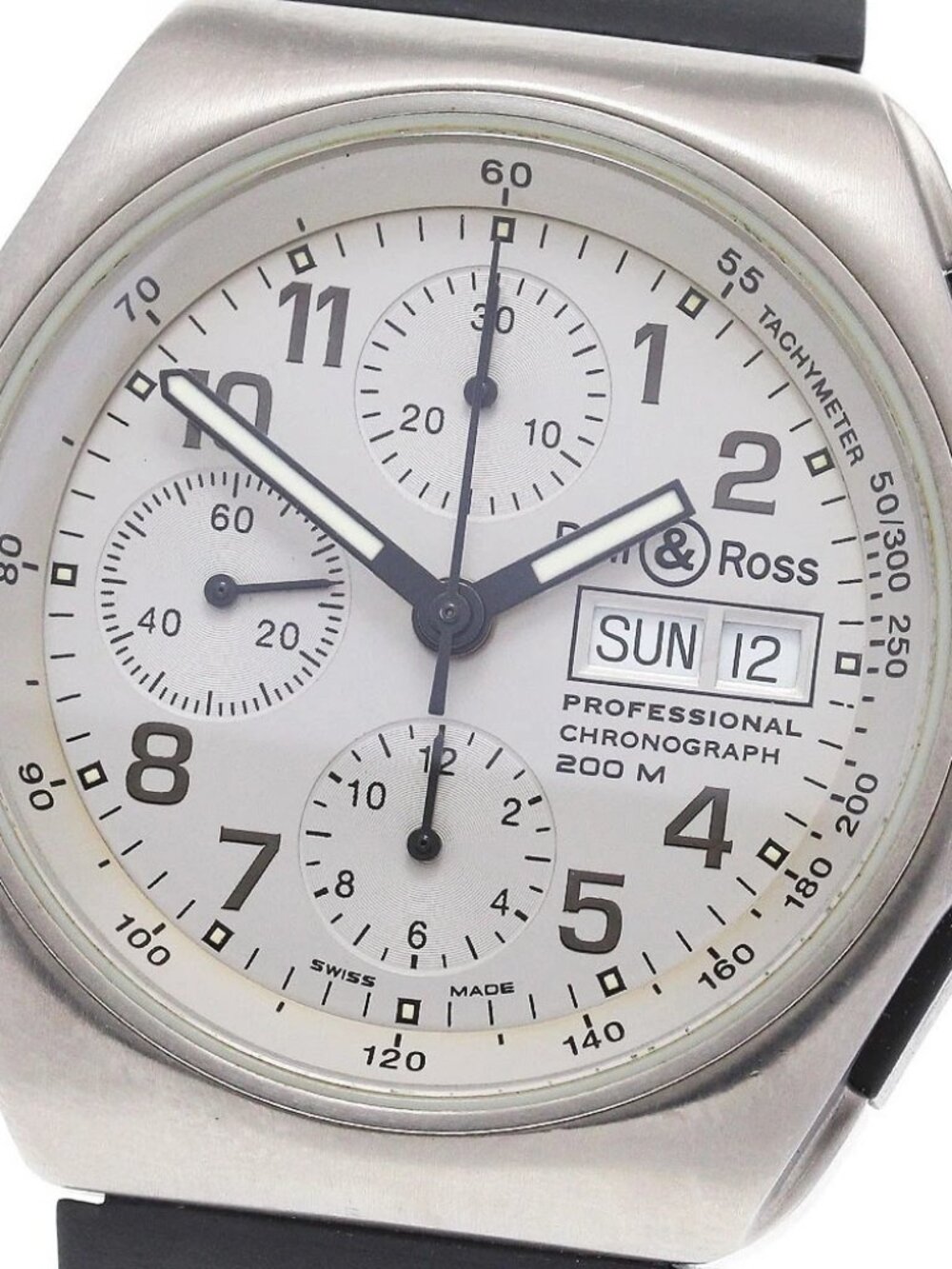 Bell ＆ Ross space 3 300-A Chronograph Silver Dial Automatic Men's Watch_842508